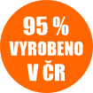 95% vyrobenao v ČR