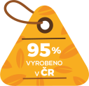 95% vyrobenao v ČR
