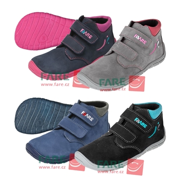 Celoroční boty FARE 5221 Barefoot - Suchý zip