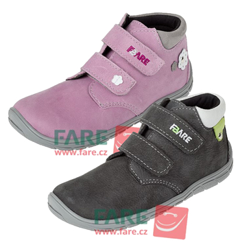 Celoroční boty FARE Barefoot B5521 - 2x suchý zip