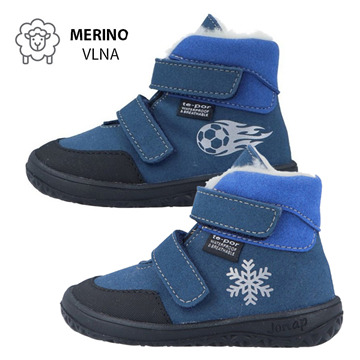 Zimní boty Jonap JERRY - Barefoot - Microfiber s membránou