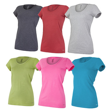 Funkční tričko Outlast® dámské - krátký rukáv - tenké - U výstřih