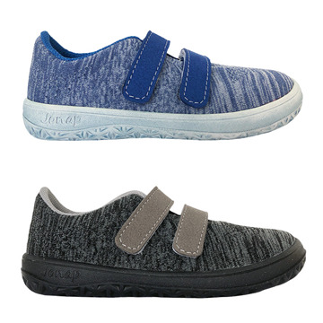 Tenisky Jonap KNITT 3D - Barefoot - 2x suchý zip