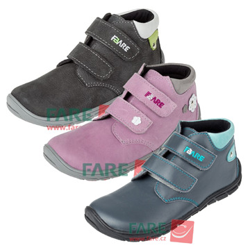 Celoroční boty FARE Barefoot B5521 - 2x suchý zip