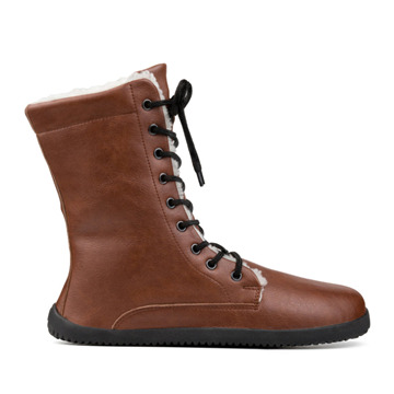 Zimní boty Ahinsa shoes Jaya - Barefoot se zipem