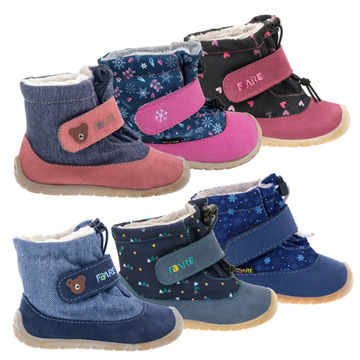 Zimní štróblované boty FARE 5041 - Barefoot