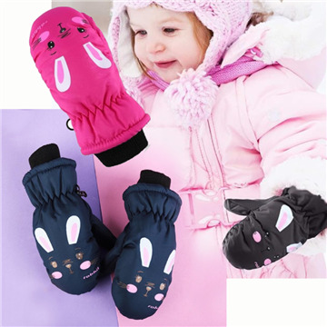 Dětské zimní palčáky Rabbit C11 s úpletem