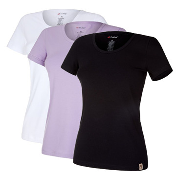 Funkční tričko Outlast® dámské - UV - krátký rukáv - tenké - U výstřih
